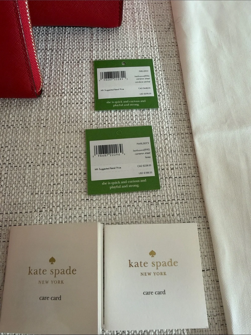 Kate Spade Cameron Street Candace Satchel + Lacey Wallet Heirloom Red Bundle